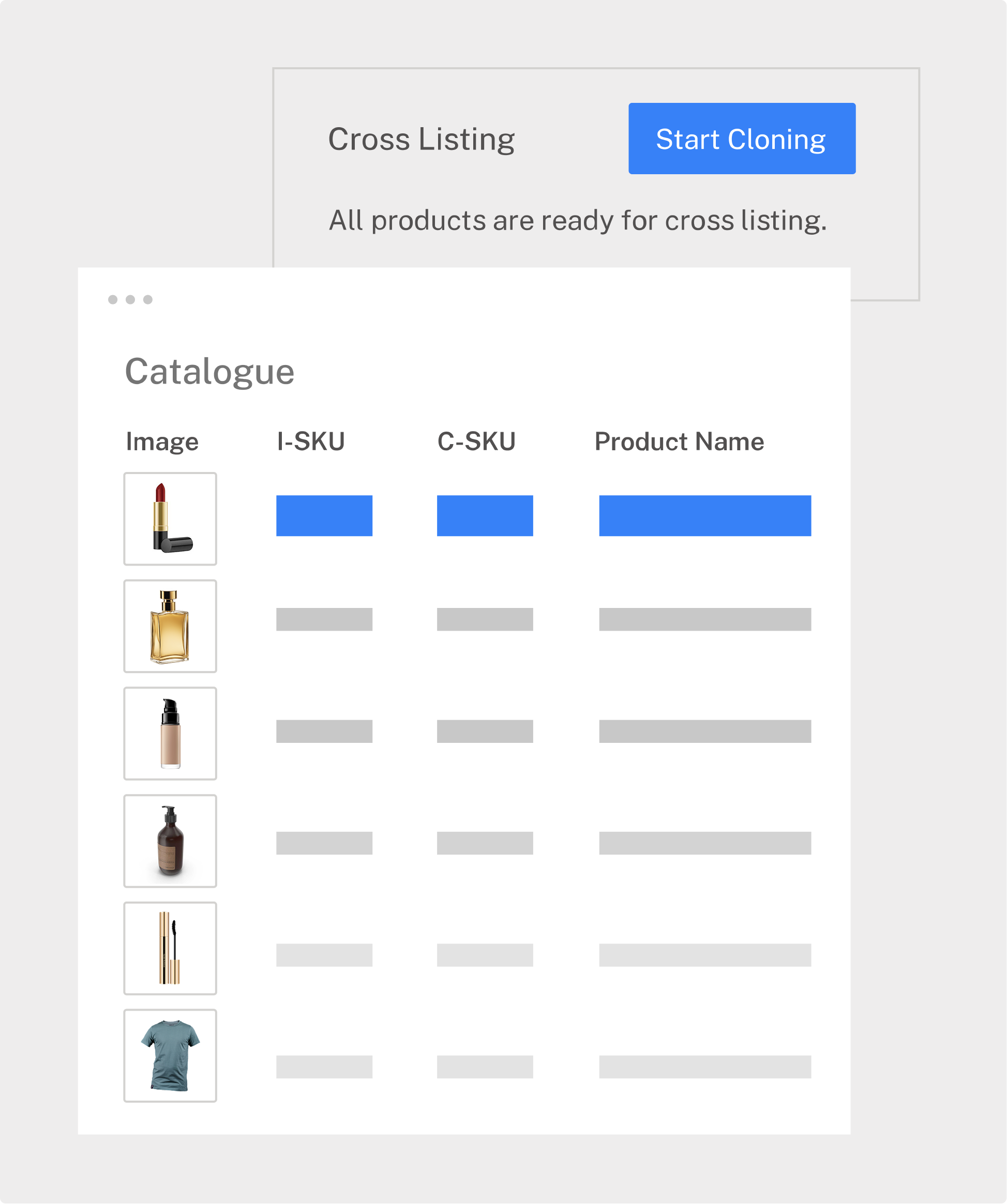 Catalogue Listing & Management